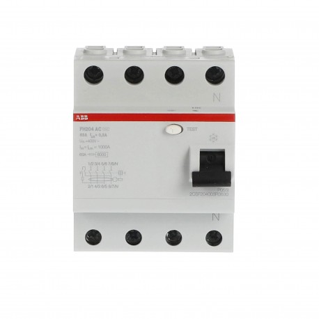 2CSF204003R3630 ABB Int.dif.FH204AC-63/0,3 4p 63A AC 300mA