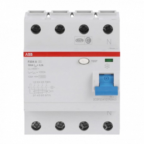 2CSF204101R2900 ABB F204 A-100 / 0,1 residua Dev corrente.