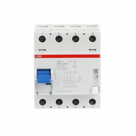 2CSF204101R3950 ABB F204 A-125 / 0,3 residua Dev corrente.