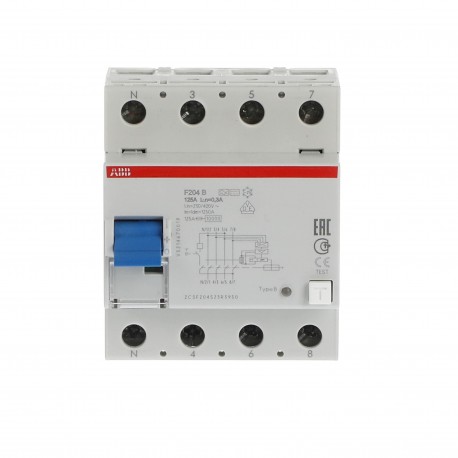 2CSF204523R3950 ABB F204 B-125 / 0.3-L Resid. Dev corrente.