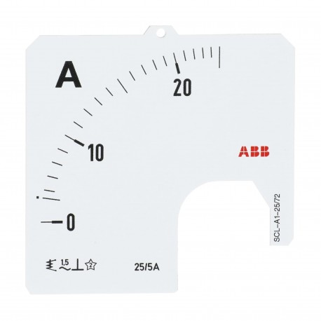 2CSG112096R5011 ABB SCL-A1-25 / 72 della scala A1 per amperometro analogico