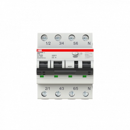 2CSR246140R1204 ABB I.com.DS200L 3PN C 20A A 6kA 30