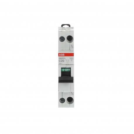 2CSS245101R0204 ABB Int.aut. SN201L-C20 1p+N 20A C 4,5kA