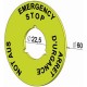 LETRERO 2TLA030054R0600 ABB Emergency Stop Sign EN FD, 22.5mm