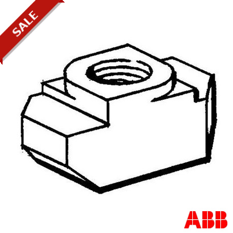 JSM M6B 2TLA040035R0500 ABB JSM M6B Tuerca para perfil M6, Acero Zn