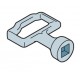 AA6141 ABB IS2, Llave cuadrado