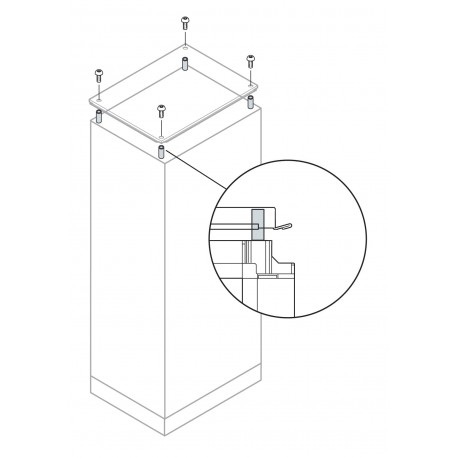 AE1015 ABB ВЕРХНИЙ IS2 ВЕНТИЛЯЦИЯ KIT
