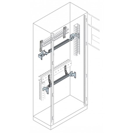 EH0024 ABB DINRAIL W 600MM(24 MOD)KIT+FRONT SUPPORT