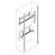 EH0029 ABB DINRAIL W 800MM(29 MOD)KIT+FRONT SUPPORT