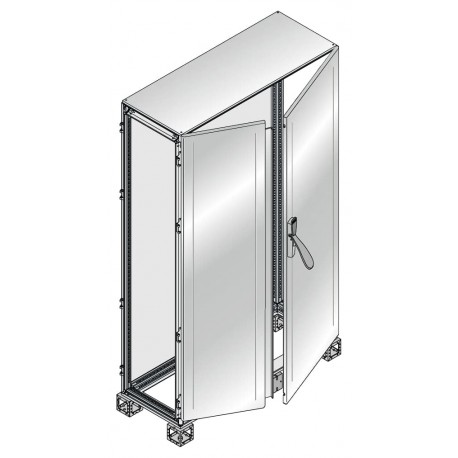 ES2025BX ABB ARMADIO 2BL. PORTA ST.STEEL 2000x1200x500