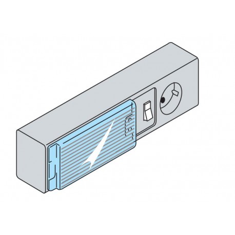EV1043 ABB FL.LAMP+SOCK11W-230V W 355,COM.MAGN.SUP.