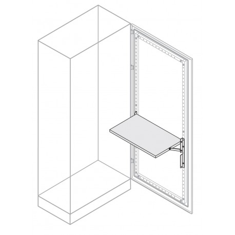 EV1060K ABB SHELF 280X250MM FOR DOOR W 600MM 7035