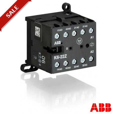 K6-22Z GJH1211001R0221 ABB K6-22Z-01 Mini Contacteur relais 24V 40-450Hz