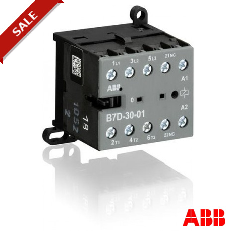 B7D-30-01 GJL1317001R0011 ABB B7D-30-01-01 Mini Contactor 24VDC with diode