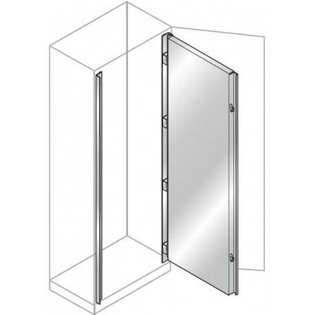 TF1680X ABB AMX Contrapuerta acero inoxidab.1600x800