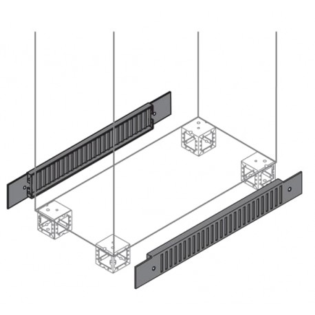 ZN0008 ABB N.2 VENT.PLINTH FLANGE 100X800MM (xl)
