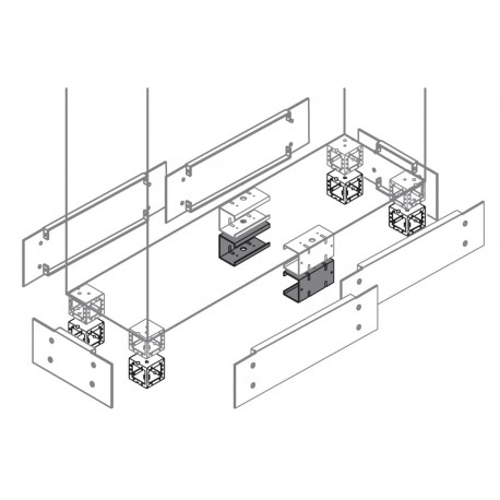ZN1020 ABB IS2, Cubo interm.estruct.A1200,H100,2ud.