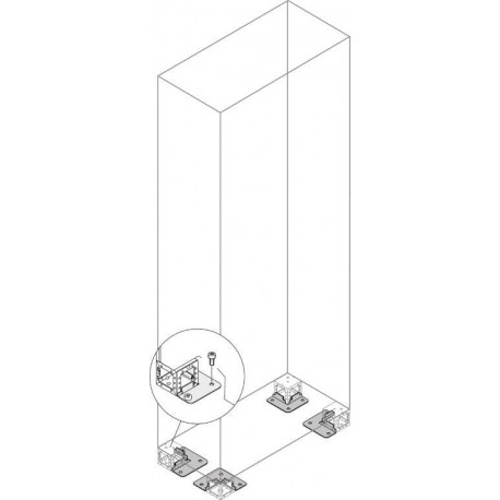ZN1041 ABB N.4 SUOLO FISSAGGIO PLINT SUPPORTO