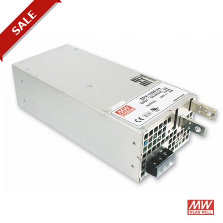 SPV-1500-24 MEANWELL Fuente de alimentación conmutada, Entrada: 90-264 AC / 127-370 DC, Salidas: 24V / 63A. ..