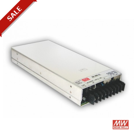 SP-480-3.3 MEANWELL Alimentazione AC-DC, formato chiuso, Uscita 3,3 VDC / 85A, PFC, raffreddamento ad aria f..