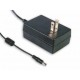 GS25U15-P1J MEANWELL Adattatore AC-DC a parete, Uscita a -15 VDC / 1.66A, outlet USA 2 poli