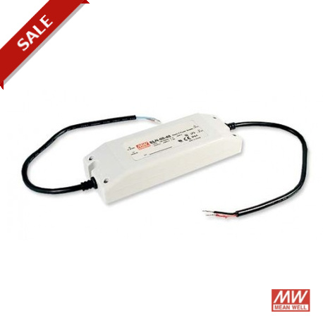 ELN-60-9 MEANWELL Driver de LED, Entrada: 90-264 AC / 127-370 DC, Saída: 9VDC / 5A