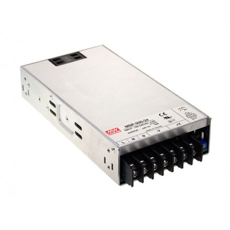 MSP-300-24 MEANWELL Fuente de alimentación conmutada, Entrada: 85-264VCA, Salida: 24VCC, 14A. Potencia: 336W..