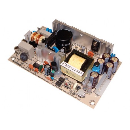 PT-45C MEANWELL Alimentation AC-DC à sortie triple format ouvert, Sortie 5V / 5A +15VDC / 2.3 A-15 VDC / 0,5..