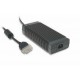 GS280A20-C4P MEANWELL AC-DC Desktop adaptor, Output 20VDC / 13A, Input connector IEC320-C14, Output connecto..
