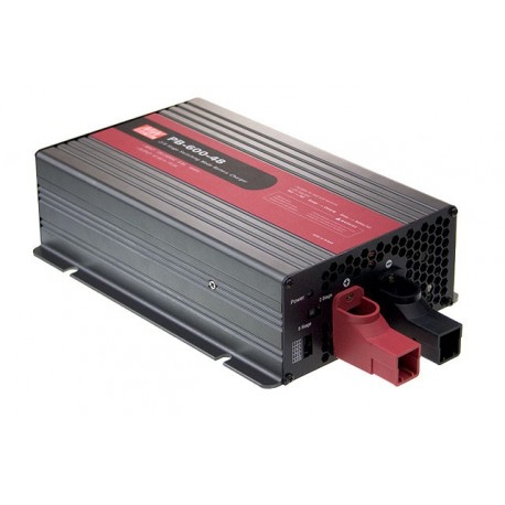 PB-600-48 MEANWELL Зарядное устройство AC-DC один выход с 3-контактный IEC-320-C14, гнездо, Выход 57.6 VDC 1..