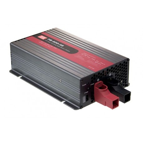 PB-600-48 MEANWELL Caricabatterie AC-DC, uscita singola, con 3 poli IEC-320-C14 presa di Ingresso, Uscita di..