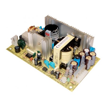 MPT-65B MEANWELL Alimentation AC-DC à sortie triple format ouvert, Sortie 5VDC / 7A +12VDC / 3.2-12VDC / 0,7..