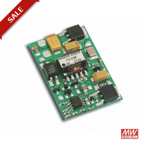 NSD05-48S5 MEANWELL Convertitore DC-DC formato aperto, Ingresso 18-72VDC, Uscita 5VDC / 1A
