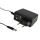 GS15E-3P1J MEANWELL Adaptateur AC-DC mural, Sortie: 12VDC / 1,25 A, prise EURO 2 broches