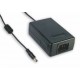 MES30A-6P1J MEANWELL AC/DC-Desktopadapter, AUX-Eingang IEC320-C14, 3-polig, Ausgang 24VDC / 3.08 mit Stimmga..