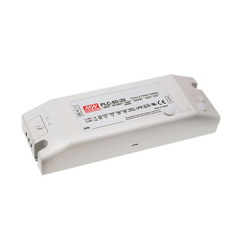 PLC-60-24 MEANWELL AC-DC Single output LED driver Constant..