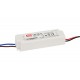 LPV-20-24 MEANWELL AC-DC Single output LED driver Constant Voltage (CV), Output 24VDC / 0.84A, cable output