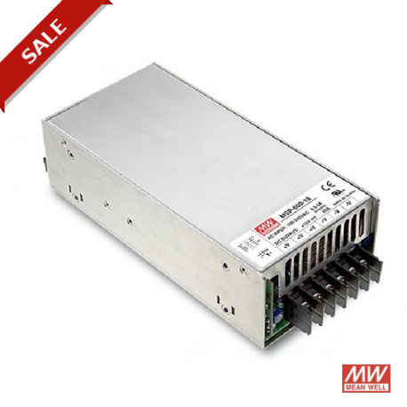 MSP-600-7.5 MEANWELL Alimentation AC-DC format fermé, Sortie 7,5 VDC / 80A, MOOP, tension Stand-by 5V / 0,3 ..