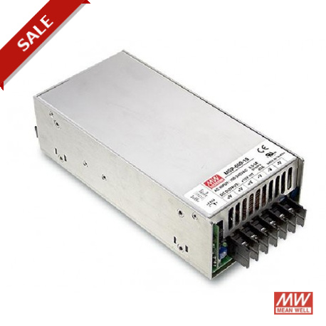 MSP-600-7.5 MEANWELL Alimentazione AC-DC formato chiuso, Uscita 7,5 VDC / 80A, MOOP, tensione di Stand-by 5V..