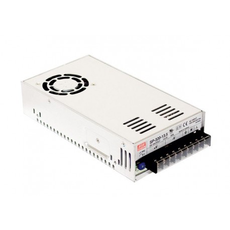 SP-320-27 MEANWELL AC-DC Enclosed power supply, Output 27VDC / 11.7A, PFC, forced air cooling