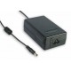 MES30C-6P1J MEANWELL AC-DC Single output medical desktop adaptor with 3 pin IEC320-C6 socket, Output 24VDC /..
