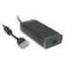 GS280A24-C4P MEANWELL Adaptador tipo secretária, Entrada: 90-264Vca, Saída: 24Vcc / 11.67 A, 280W. Ficha de ..