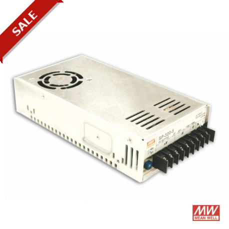 SP-320-7.5 MEANWELL Stromversorgung AC/DC, rahmen férmé, Ausgang 7,5 VDC / 40 A, PFC, Zwangskühlung