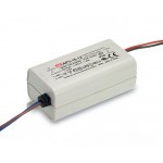 APV-16-15 MEANWELL Driver LED, Entrada: 90-264VCA, Salida: 15VCC, 1000mA Potencia: 15W, caja plástico. IP42