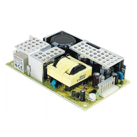 RPD-65D MEANWELL AC-DC Dual output Open frame power supply, Output 24VDC / 2.9A +5VDC / 1.5A, High peak curr..