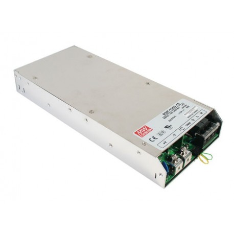 RSP-1000-12 MEANWELL Alimentation AC-DC fermée à sortie unique, Sortie: 12VDC / 60A, PFC, refroidissement à ..
