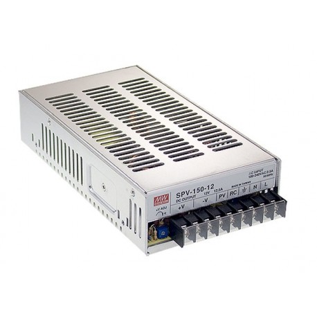 SPV-150-12 MEANWELL Alimentation AC-DC, format fermé, Sortie 12VDC / 12,5 A, convection libre d'air, sortie ..