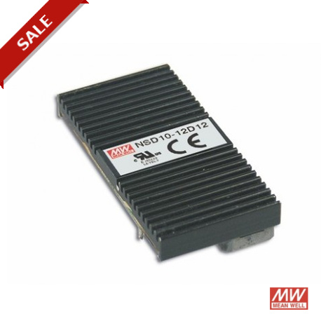 NSD10-48D15 MEANWELL DC/DC-Wandler offene Bauform, Eingang 22-72VDC, Ausgang ±15 VDC / 0.33 A