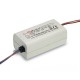 APV-16-24 MEANWELL AC-DC Single output LED driver Constant Voltage (CV), Output 24VDC / 0.67A