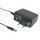 GS15E-2P1J MEANWELL Adaptateur AC-DC mural, Sortie 9VDC / 1.66 A, prise EURO 2 broches